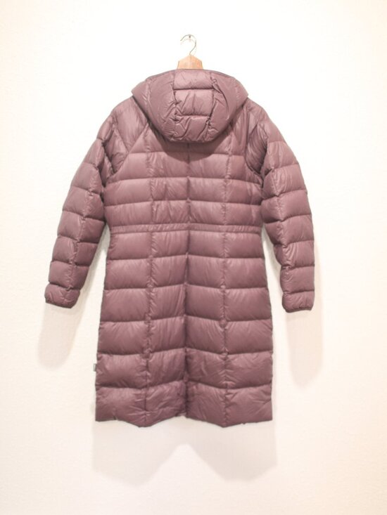 REI Co-op mauve purple Down Parka long puff coat hooded puffer womens L - Picture 10 of 11